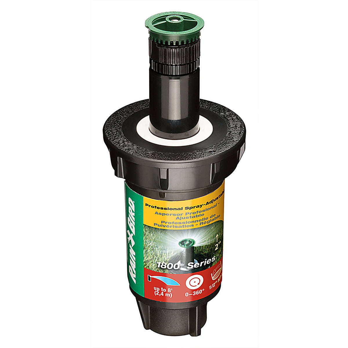 Rain Bird - 1802AP8 - 1800 Series 2 In. H Adjustable Pop-Up Sprinkler