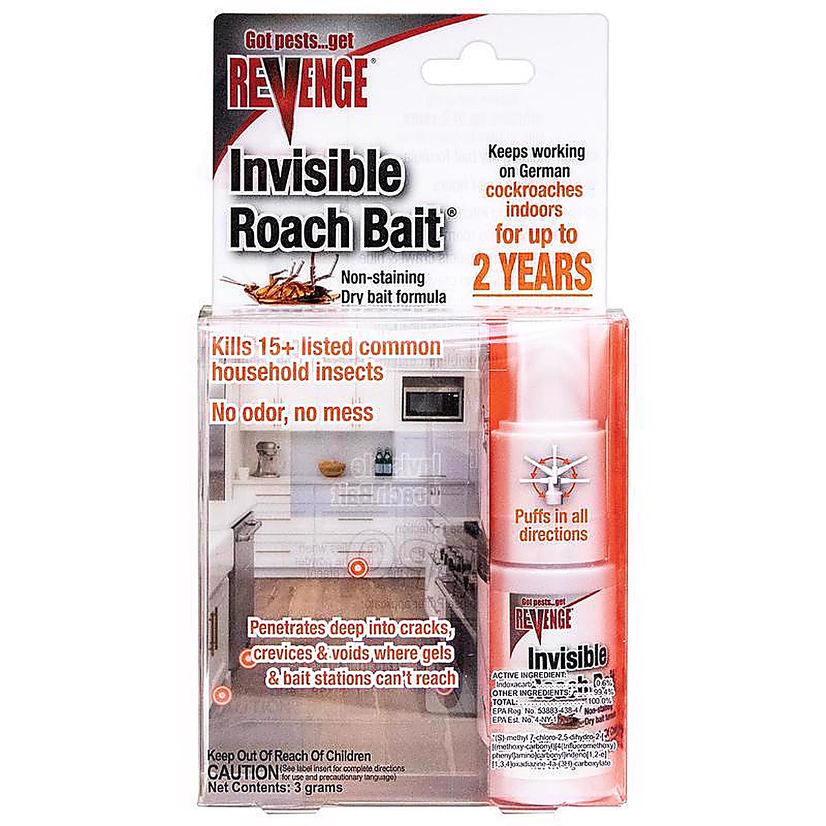 Revenge - 46406 - Invisible Roach Bait 3 GM
