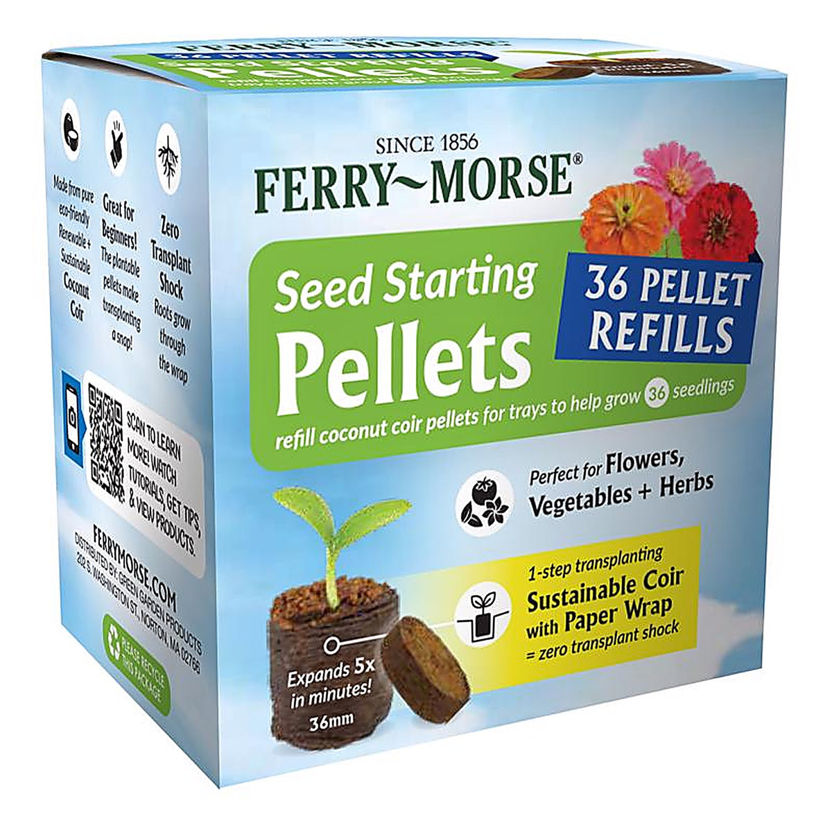 Ferry-Morse - PREFILL36 - Compressed Coir Pellet 36 Pack