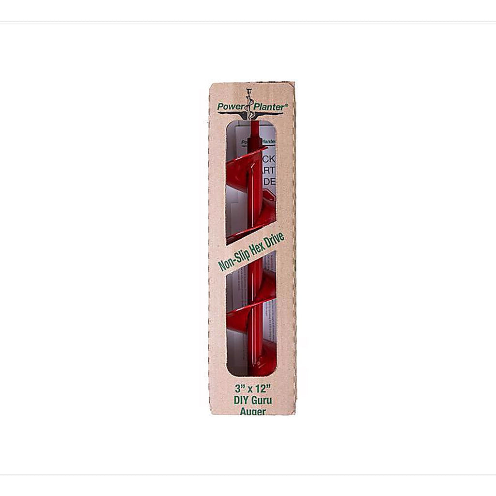Power Planter - 312-RED - 12 In. Steel Bulb Auger Drill Bit