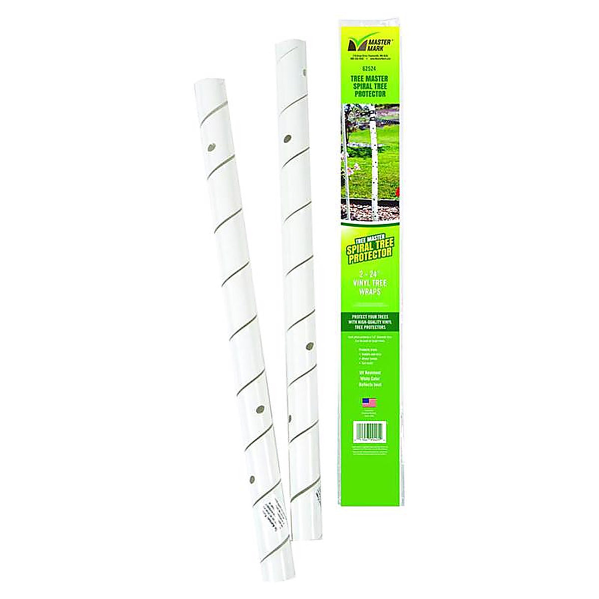 Master Mark - 62524-2 - Treemaster 24 In. H White Plastic Spiral Tree Protector