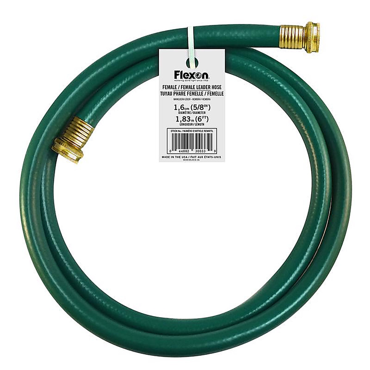 Flexon REM6FFL 5/8 in. D X 6 ft. L Light Duty Garden Hose Green