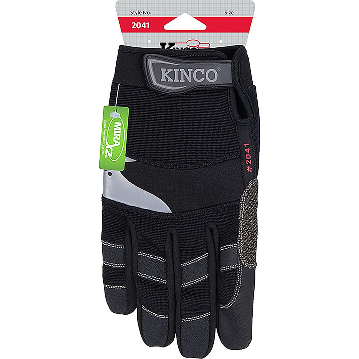 Kinco 2041-M General Mens Padded Work Gloves Black Medium