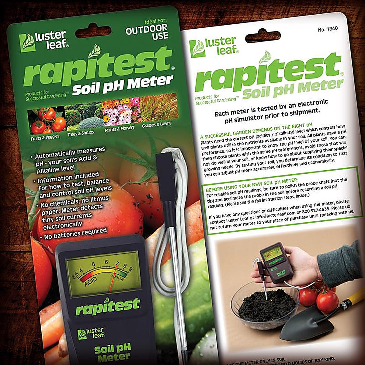Luster Leaf - 1840 - Analog Ph Meter 1 Pack