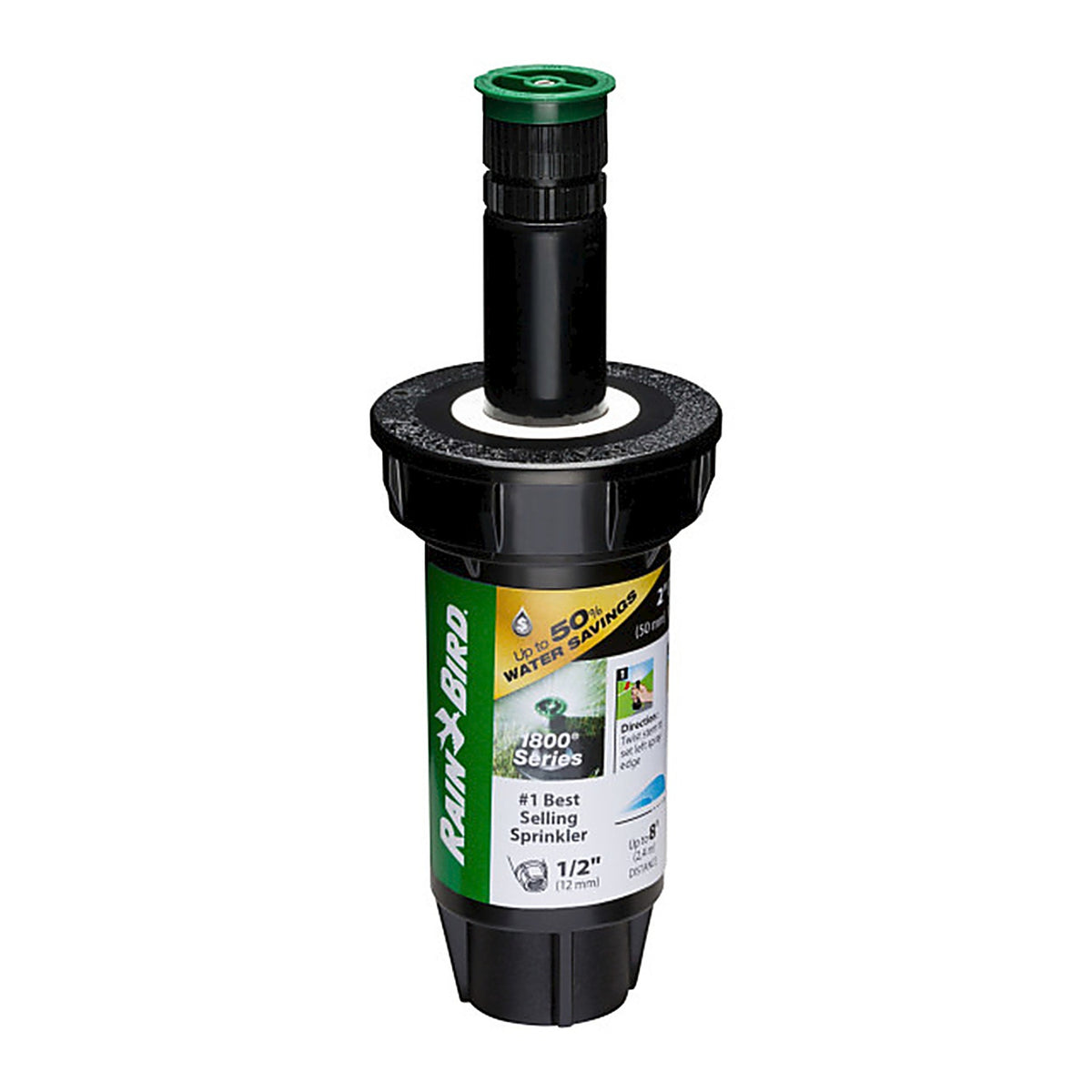 Rain Bird 1802AP8PRS 1800 Series 2 in. H Adjustable Pop-Up Spray Head