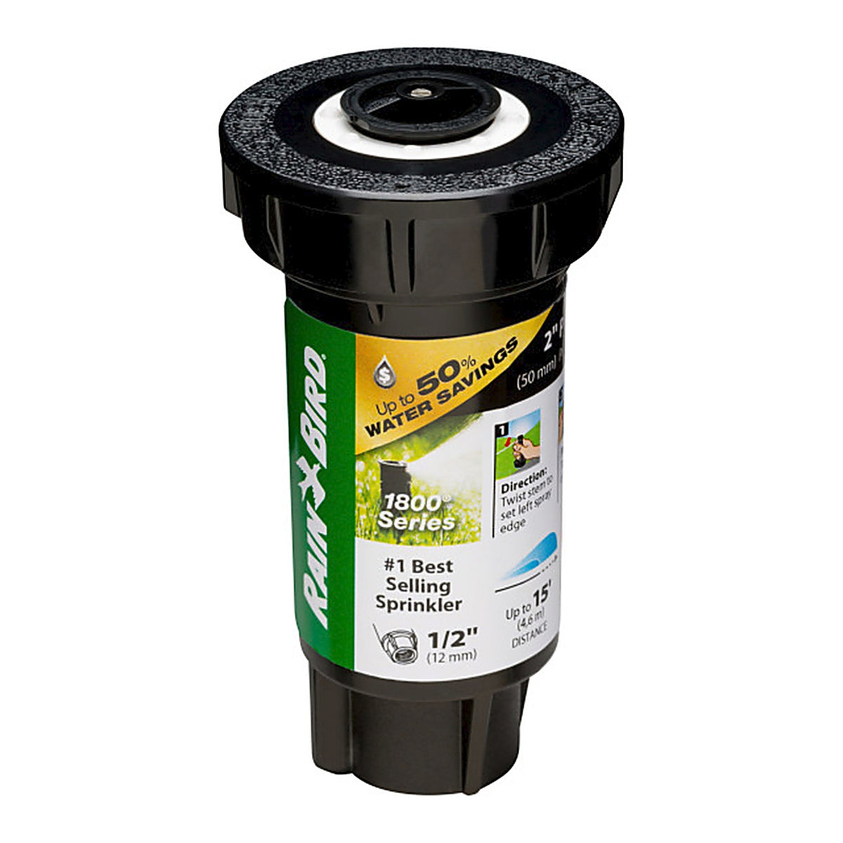 Rain Bird 1802HV15PR 1800 Series 2 in. H Adjustable Pop-Up Spray Head