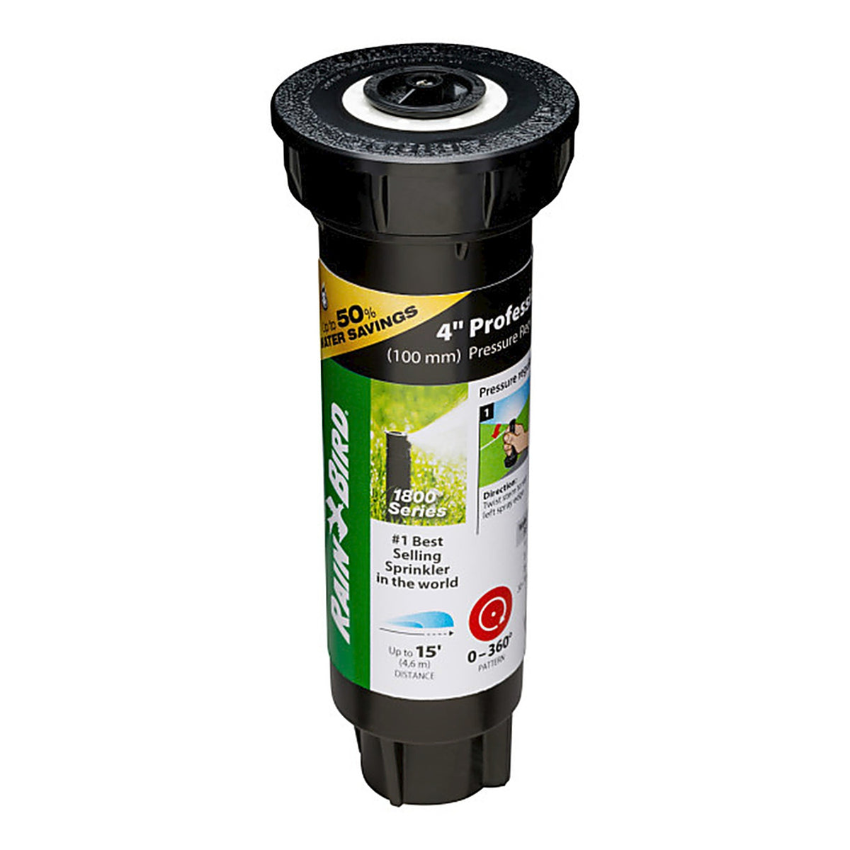 Rain Bird 1804HV15PR 1800 Series 4 in. H Adjustable Pop-Up Spray Head
