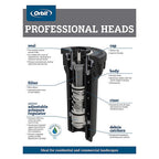Orbit 80314 Professional Series 4 in. H Twin Half-Circle Pop-Up Spray Head