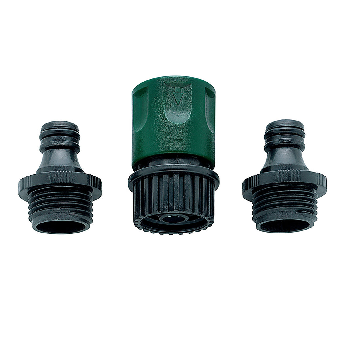Orbit - 58089N - 3/4 In. Plastic Threaded 2 Male/1 Female Quick Connector Hose Set