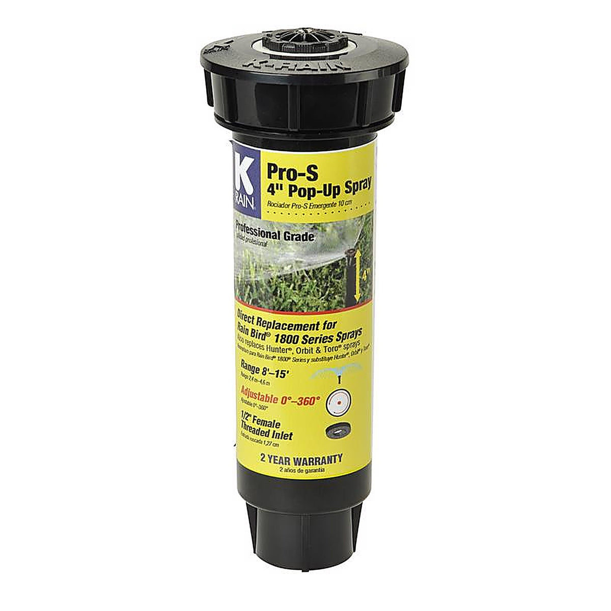K Rain - 24151H - Pro S 4 In. H Adjustable Pop-Up Spray Head