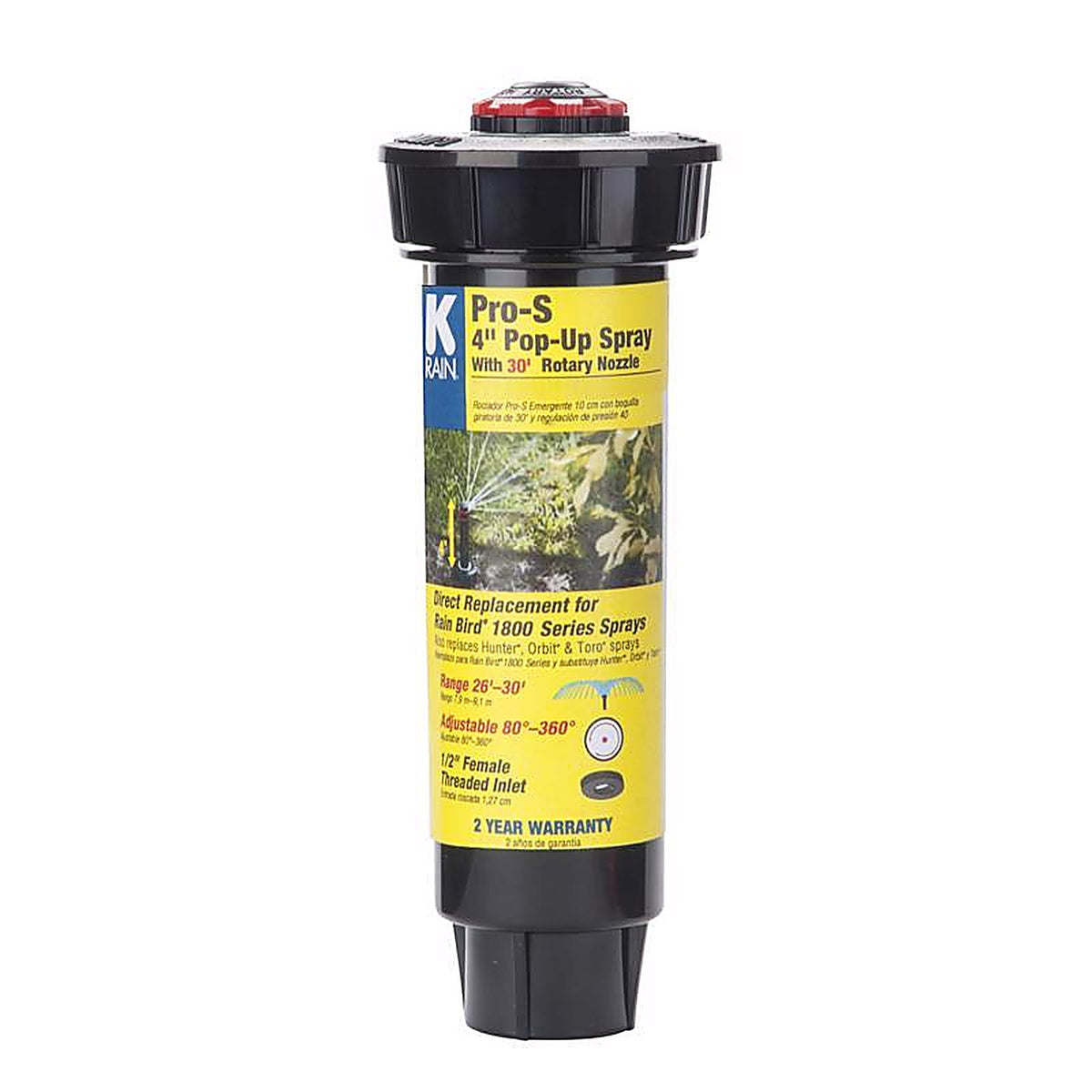 K Rain - 30653 - Pro S 4 In. H Adjustable Pop-Up Spray Head