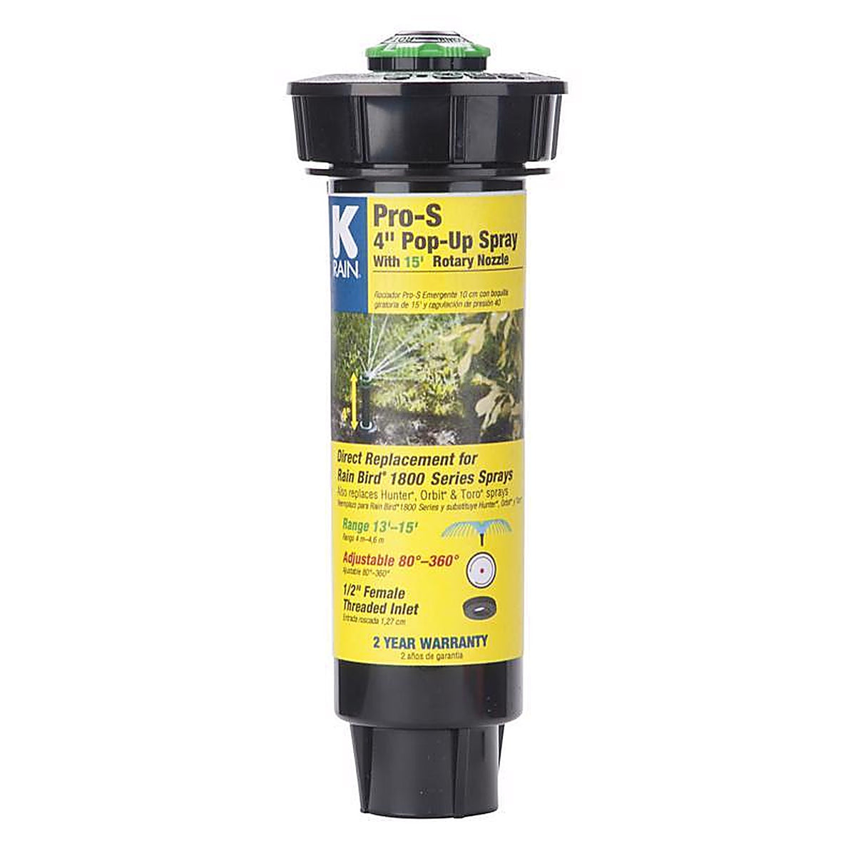 K Rain - 30651 - Pro S 4 In. H Adjustable Pop-Up Spray Head