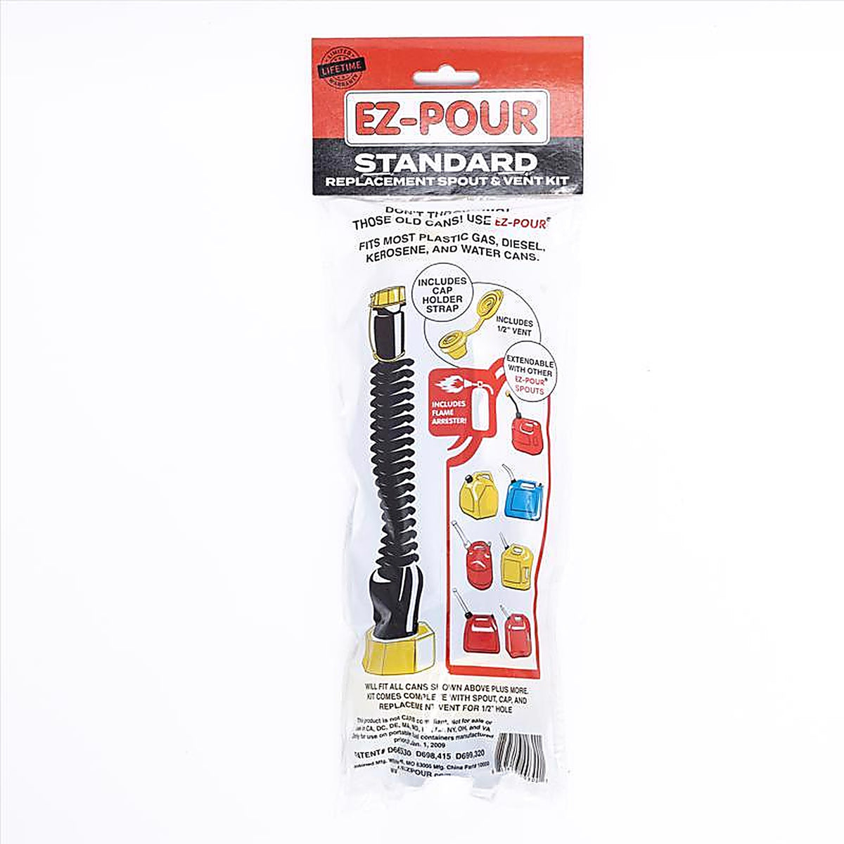 Ez-Pour - 20050 - 9 In. L Plastic Flexible Replacement Spout and Vent Kit