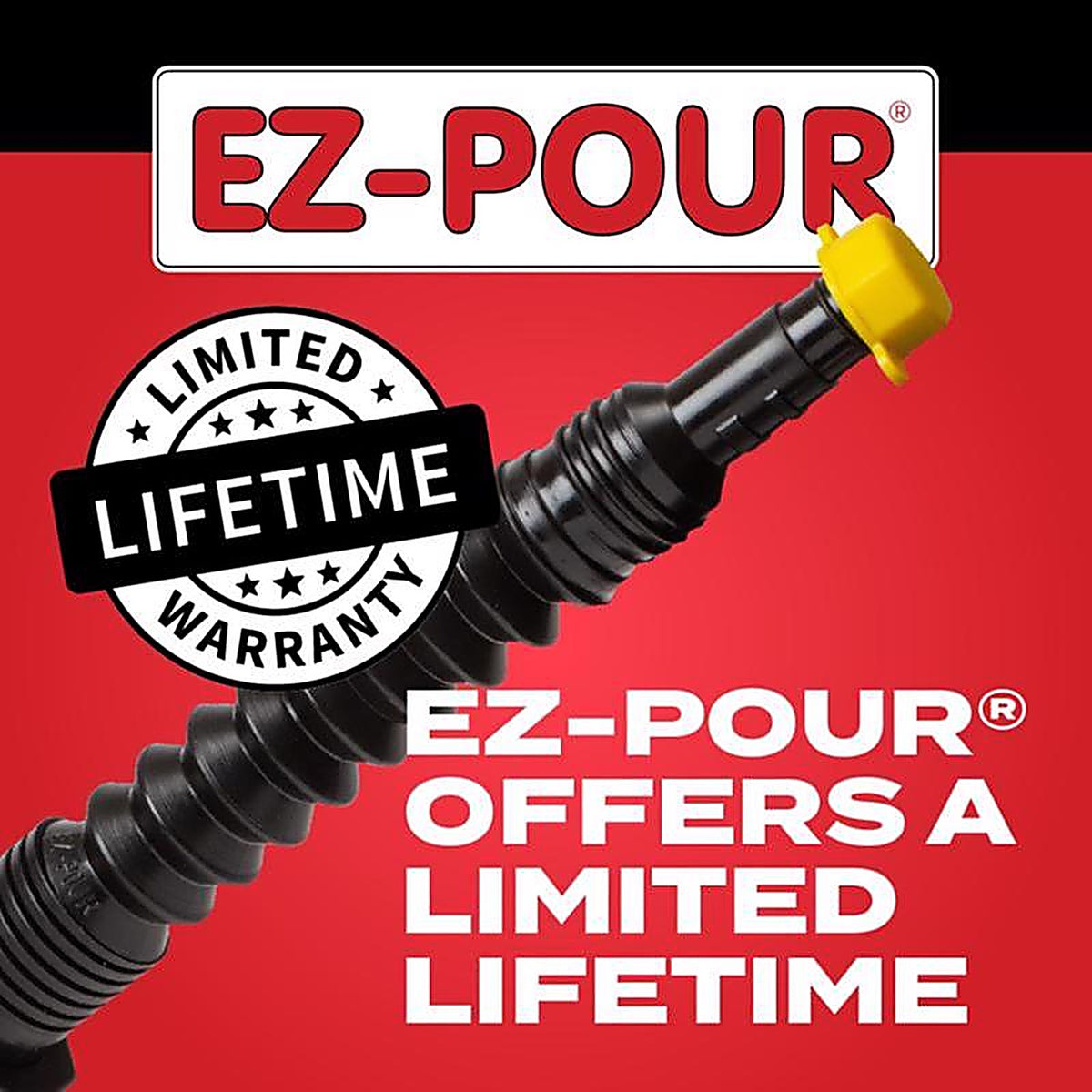 Ez-Pour - 80080 - Rigid Plastic Replacement Spout and Vent Kit