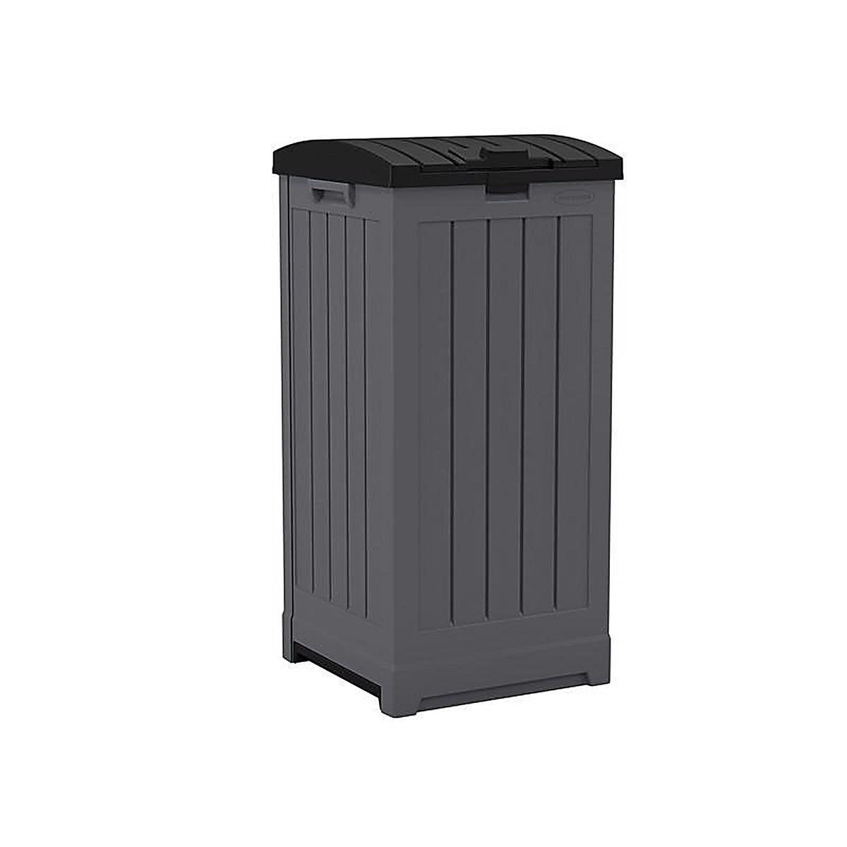 Suncast GH3900 Trash Hideaway 39 gal Peppercorn Resin Trash Can Lid Included
