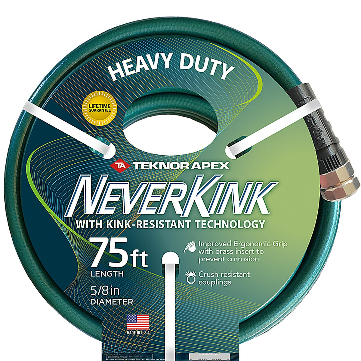 Teknor Apex - 8617-75 - Neverkink 5/8 In. D X 75 Ft. L Heavy Duty Garden Hose