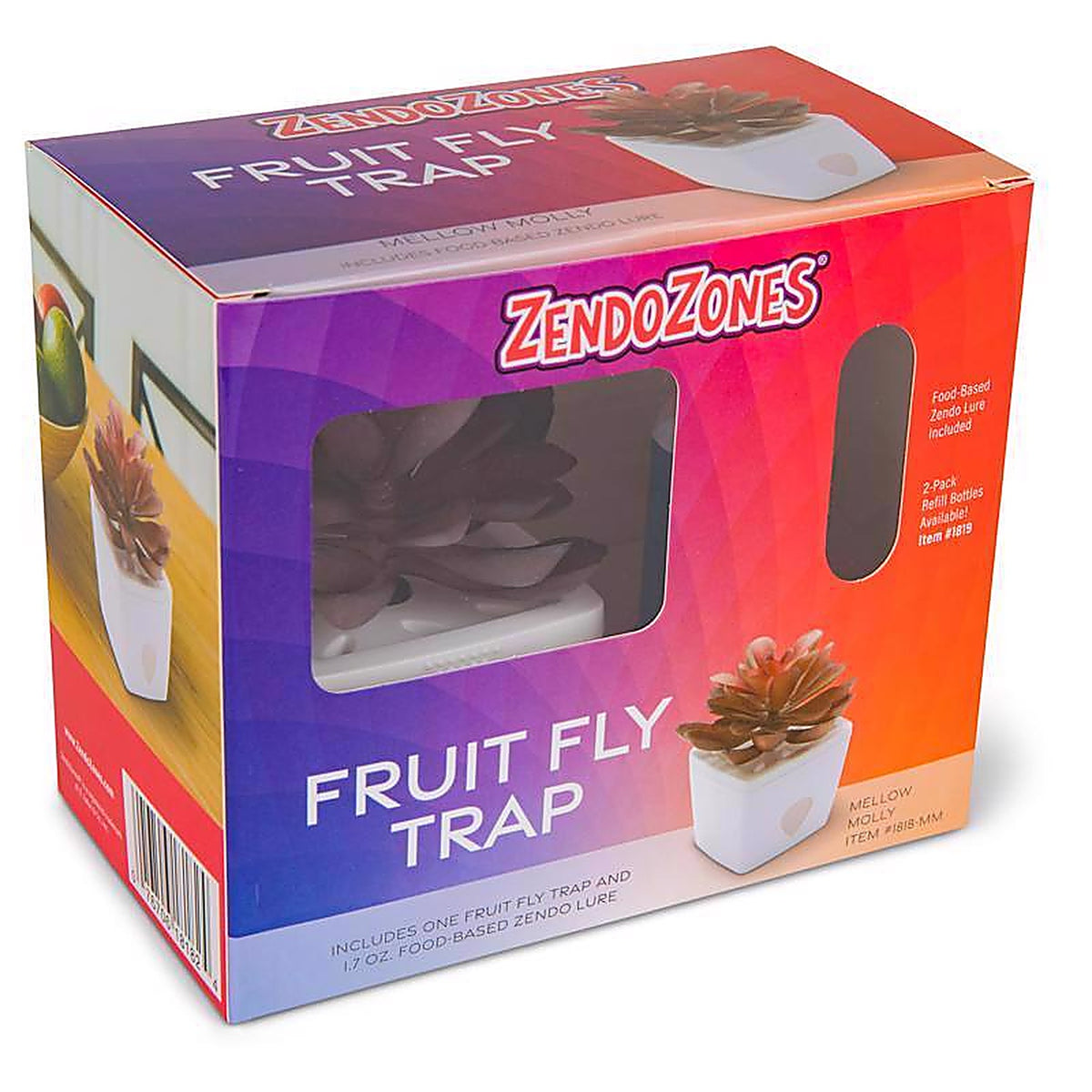 JT Eaton - 1818-MM - Zendozones Fruit Fly Trap 1 Box
