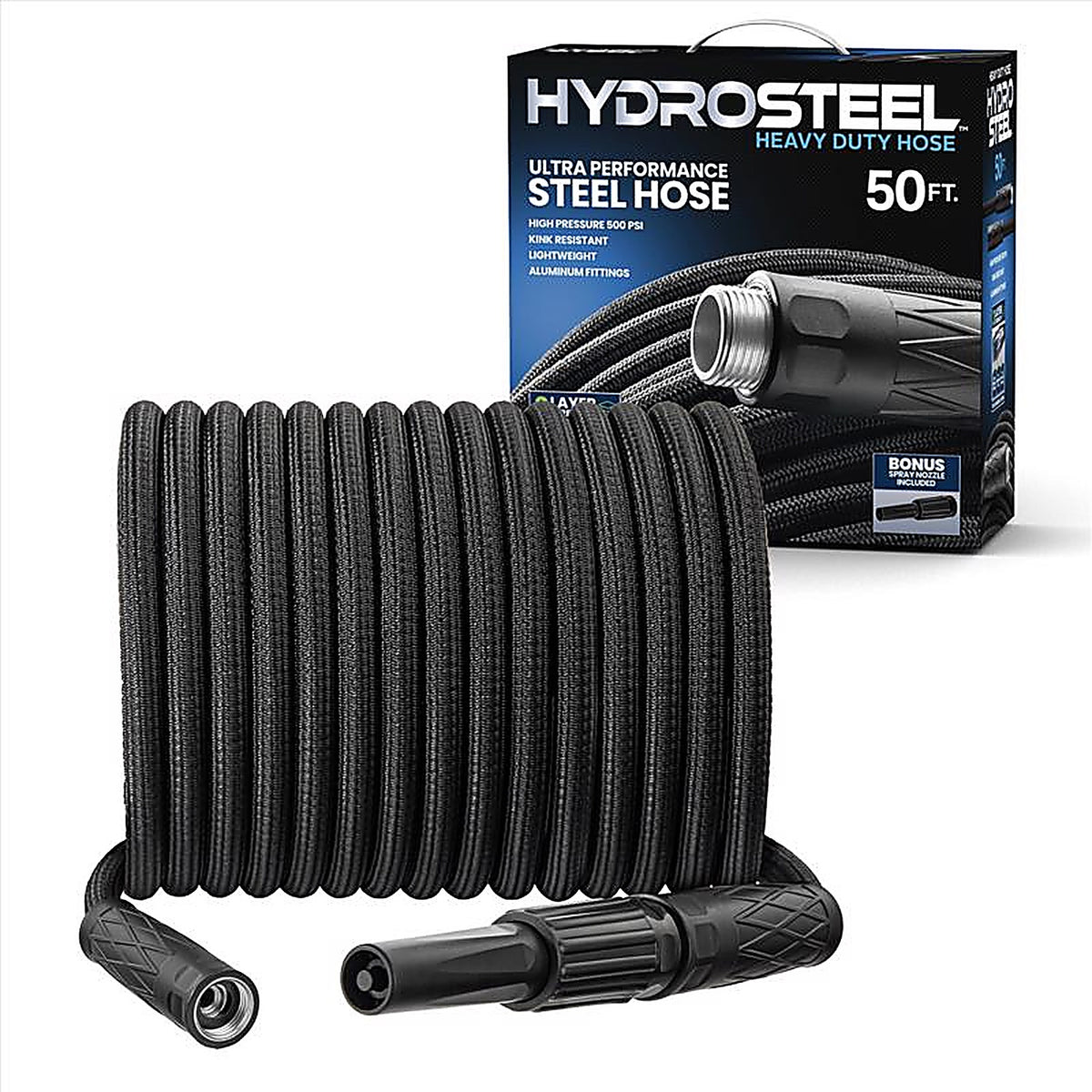 Hydrosteel - 8589 - 5/8 In. D X 50 Ft. L Heavy Duty Garden Hose