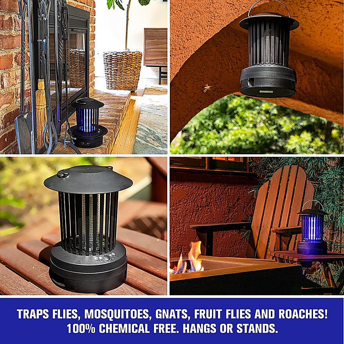 Bell & Howell - 7902 - Monster Indoor and Outdoor Insect and Mosquito Zapper 1200 Sq Ft 18 W