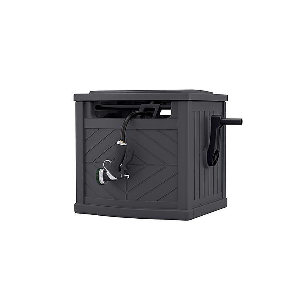 Suncast PDH150P 150 ft. Gray In Ground Hideaway Hose Reel