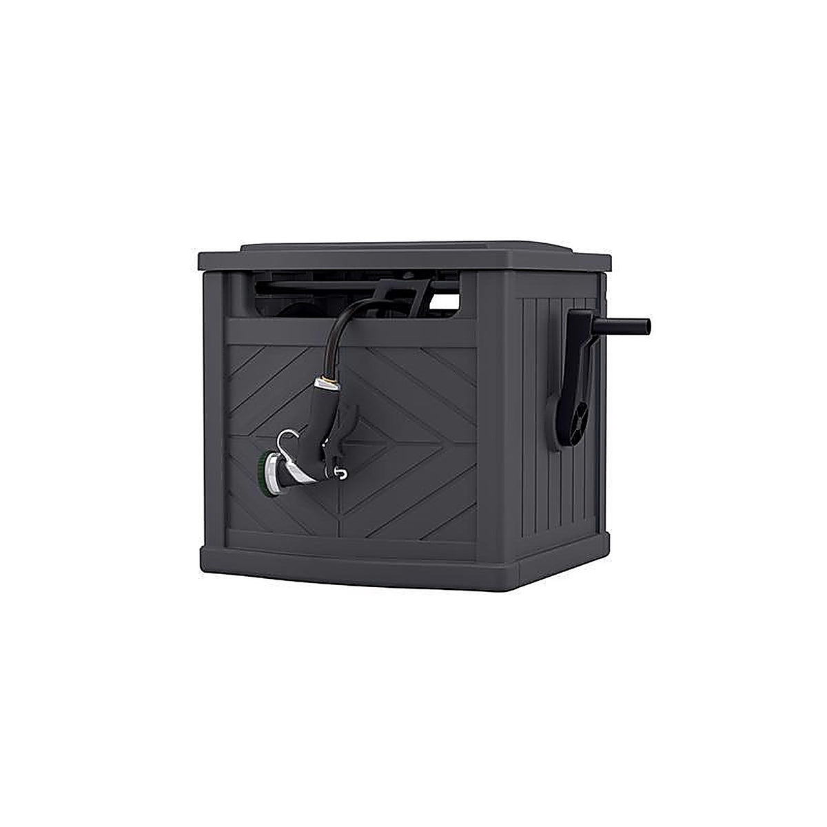 Suncast PDH150P 150 ft. Gray In Ground Hideaway Hose Reel