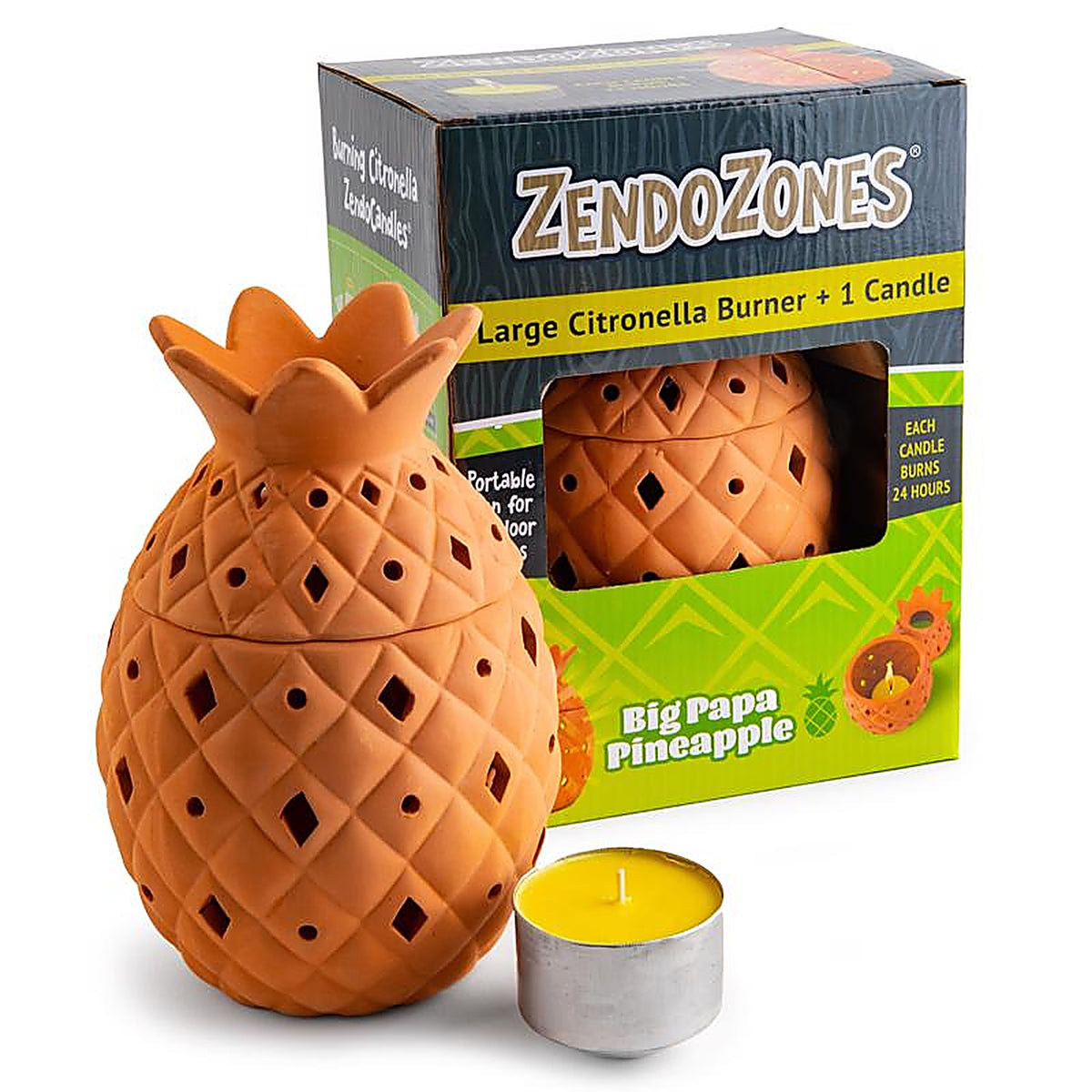 JT Eaton - 18P-BPP - Zendozones Citronella Candle Burner Candle 1 Box