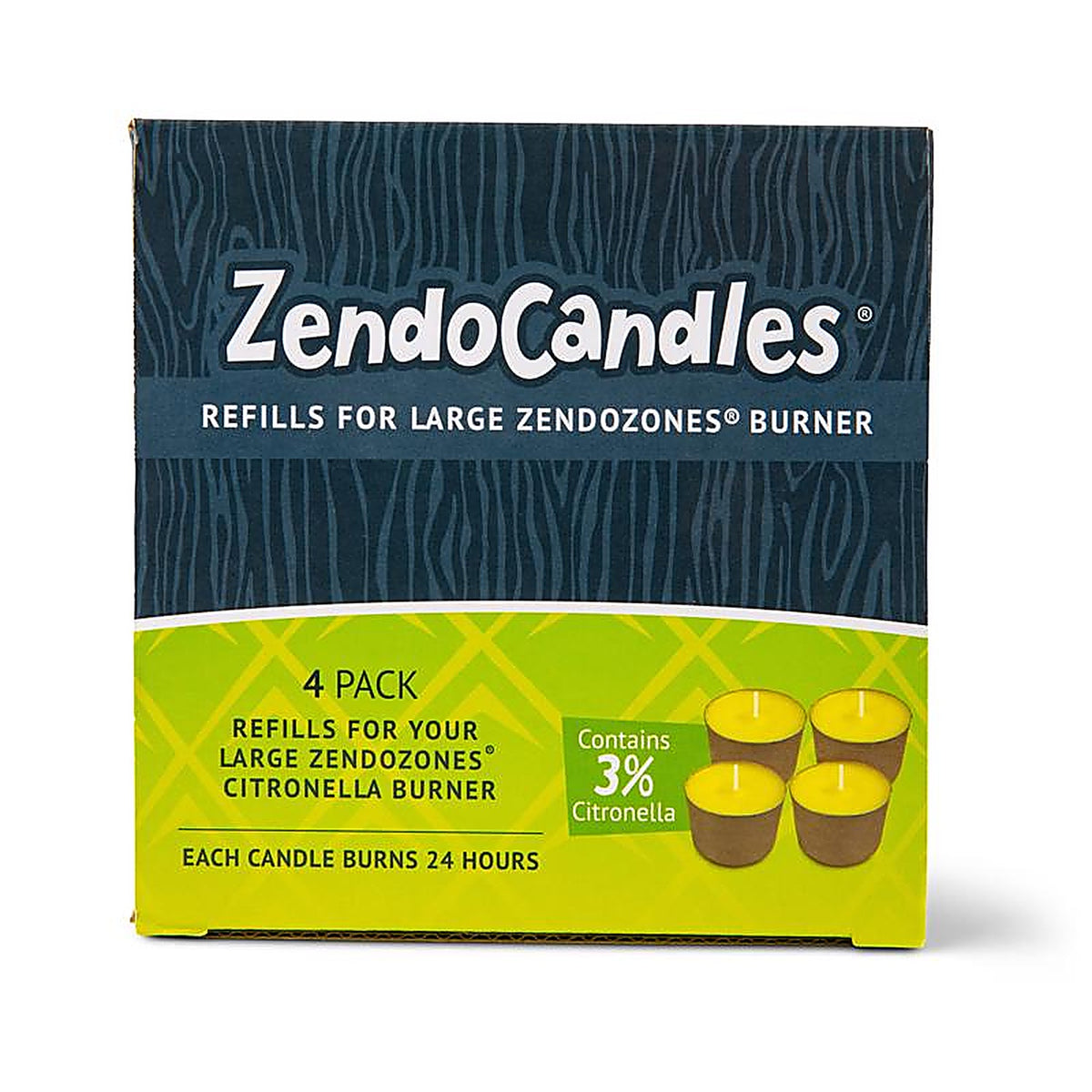 JT Eaton - 1824H-CAND - Zendocandle Citronella Candle Candle 1 Box