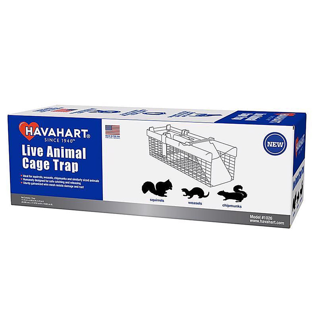 Havahart - 1026 - Small Live Catch Cage Trap for Chipmunks/Squirrels/Weasels 1 Pack