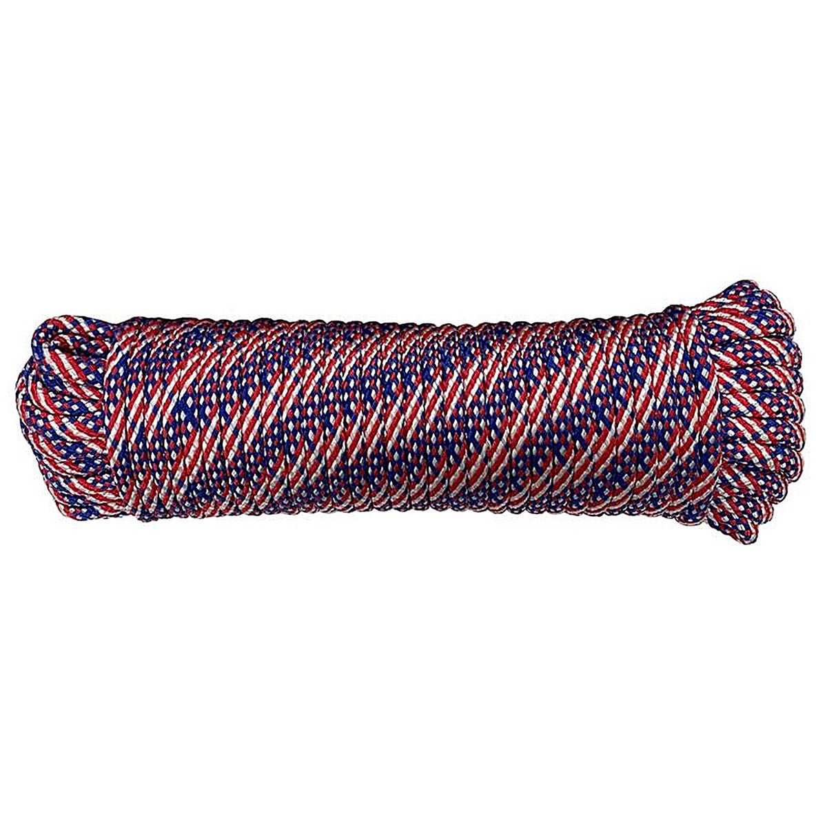 Koch - 5170865 - Industries 1/4 In. D X 100 Ft. L Red/White/Blue Diamond Braided Polypropylene Rope
