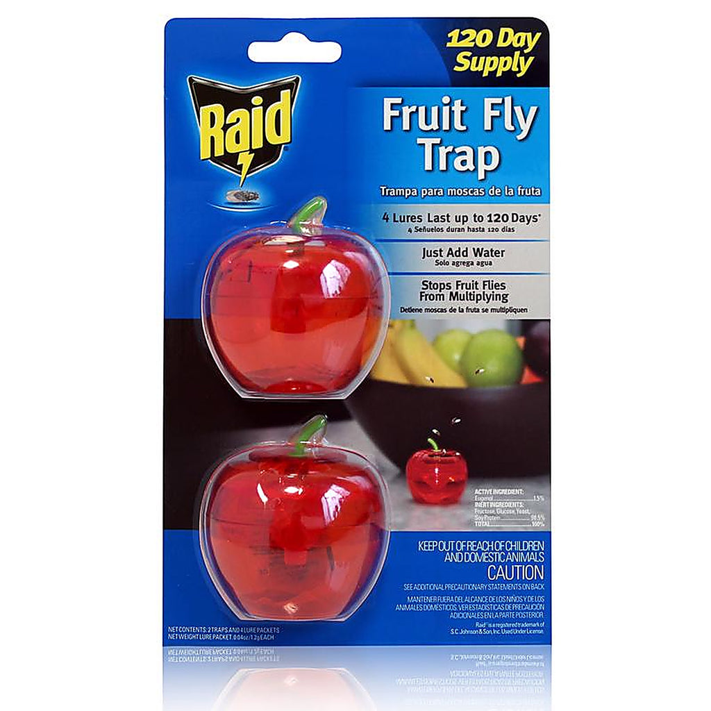 Raid - 2PKFFTARAID - Pic Fruit Fly Trap 2 Pack