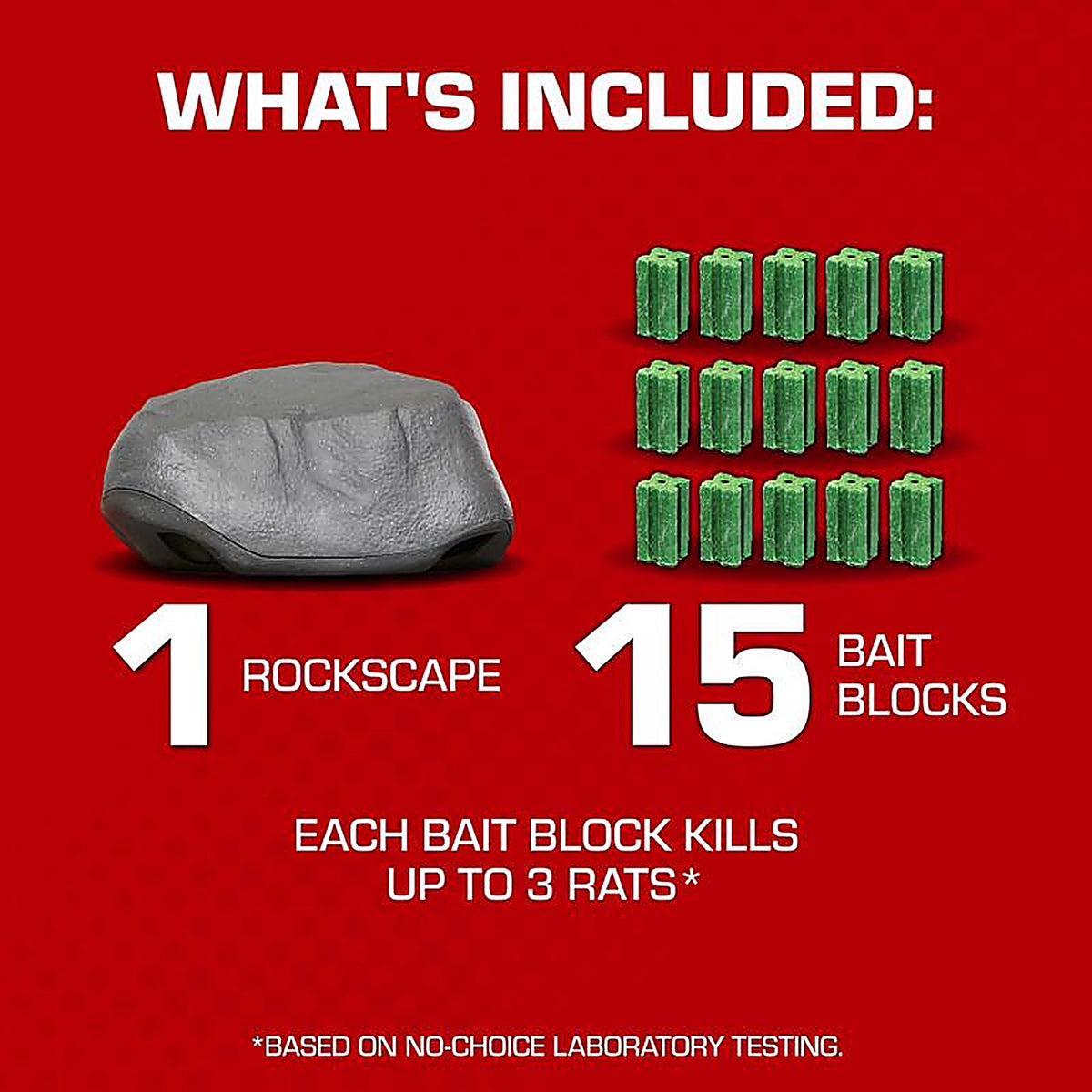 Tomcat 0364605 Rockscape Bait Station and Bait Blocks For Mice and Rats 1 pk