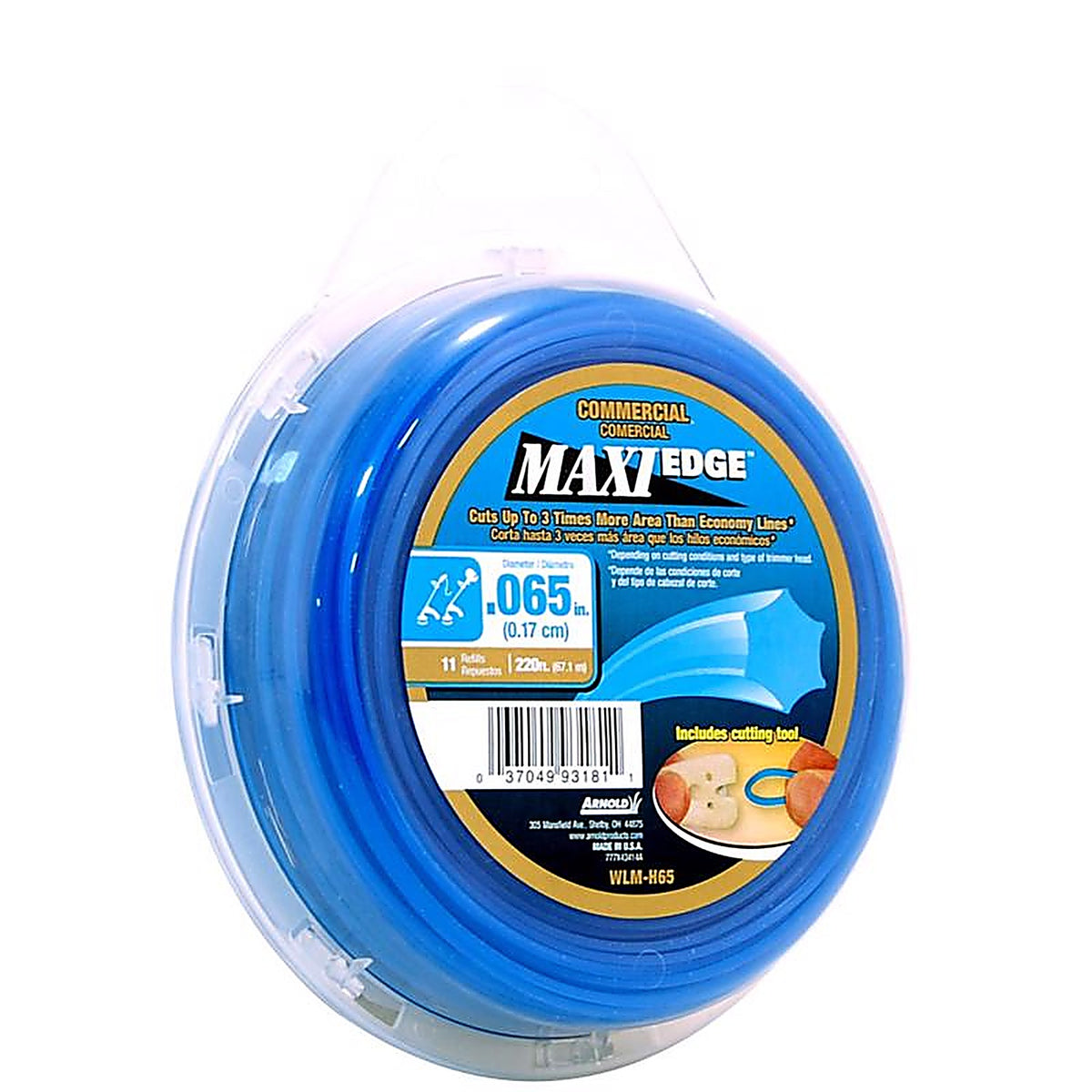 Arnold WLM-H65 Maxi Edge Commercial Grade .065 in. D X 220 ft. L Trimmer Line