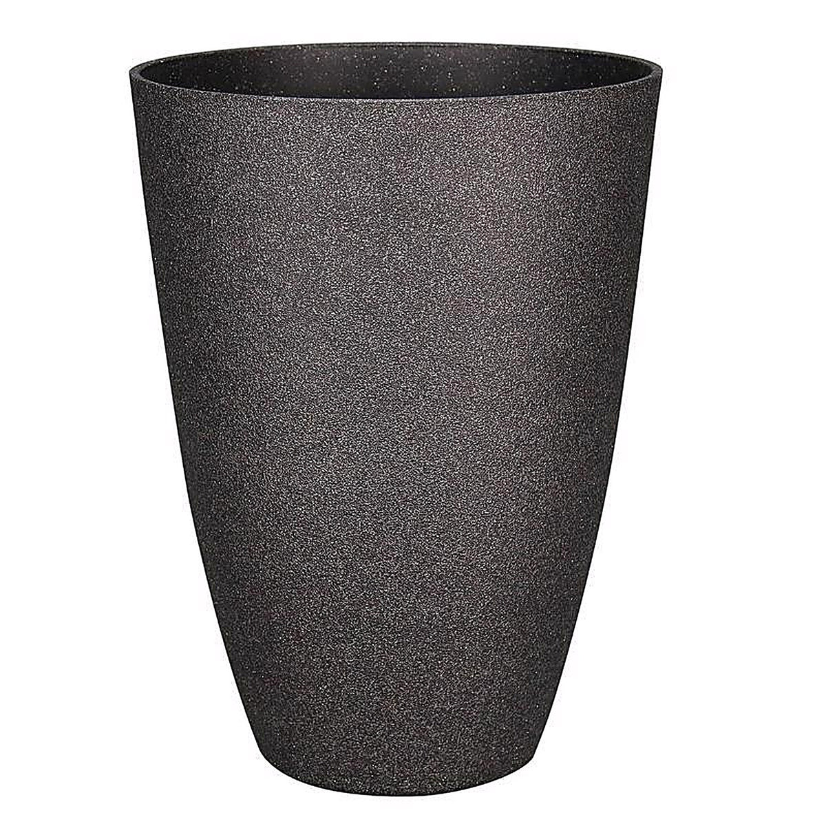 L&G Solutions - PVC2016SCI - L&g 21.9 In. H X 16 In. D Polyresin Speckle Tall Planter Charcoal