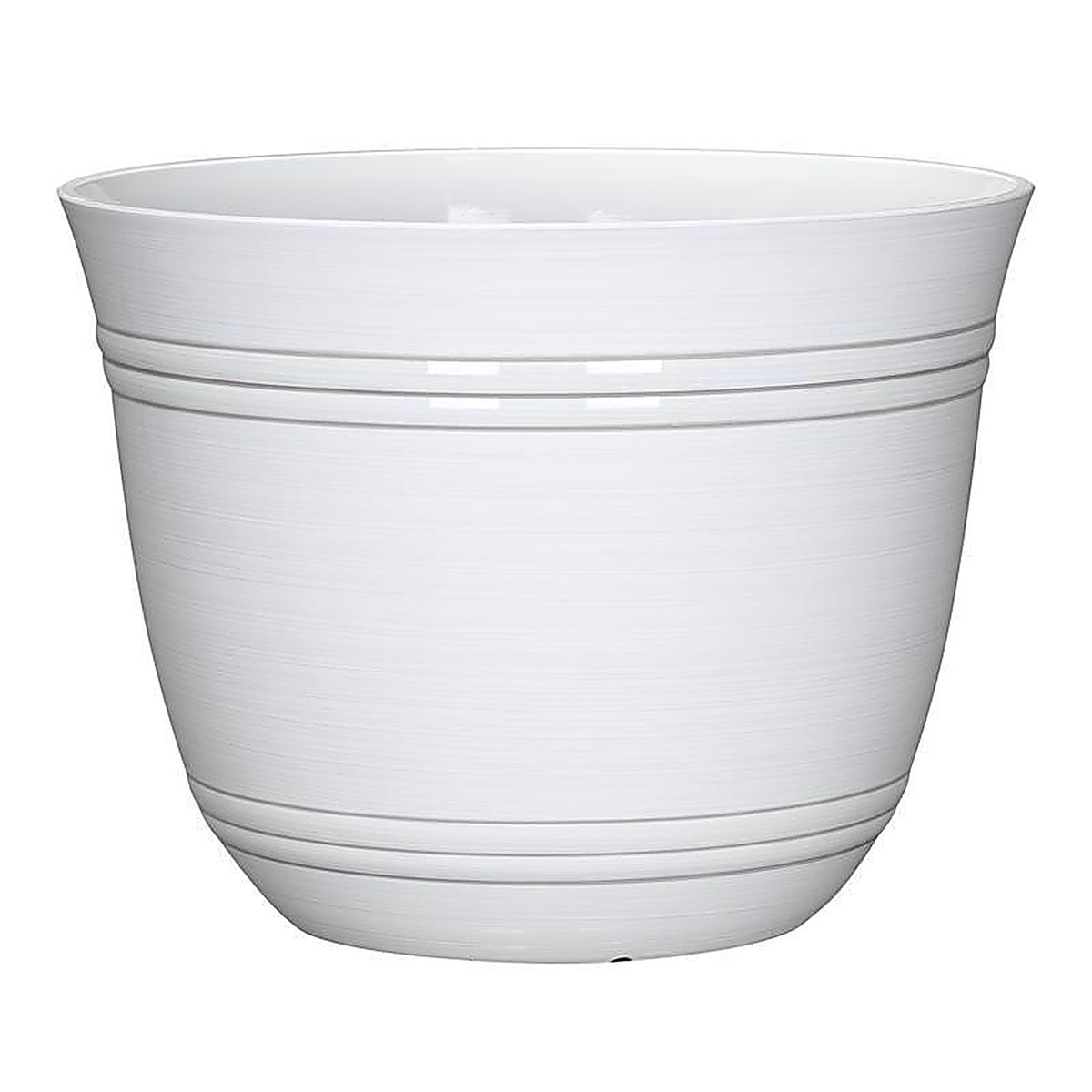L&G Solutions - PVH0115BWI - L&g 11 In. H X 14.5 In. W X 14.5 In. D X 14.5 In. D Polyresin Galileo Planter White