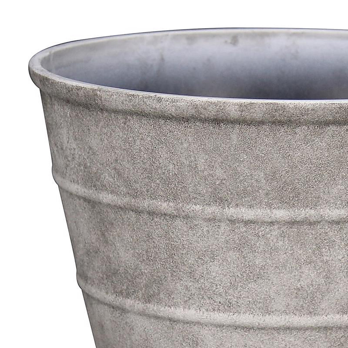 L&G Solutions - PVF5116TSI - L&g 12 In. H X 16 In. D Polyresin Hamilton Planter Stone