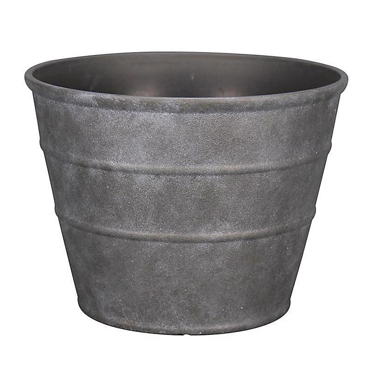 V - PVF5116TCI - 12 In. H X 16 In. D Polyresin Hamilton Planter Charcoal