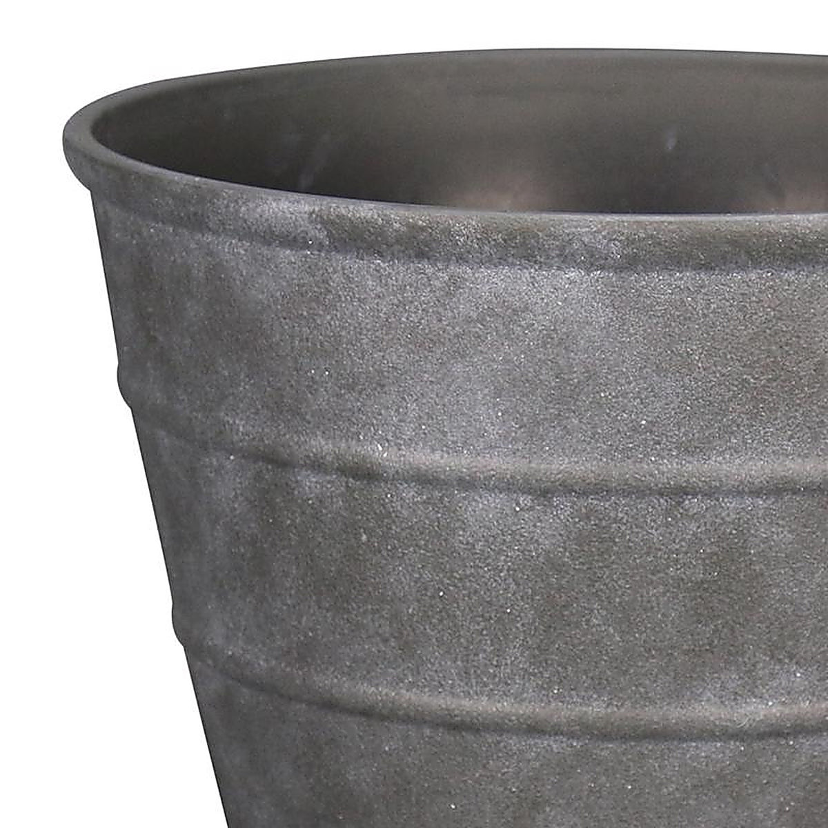 V - PVF5116TCI - 12 In. H X 16 In. D Polyresin Hamilton Planter Charcoal