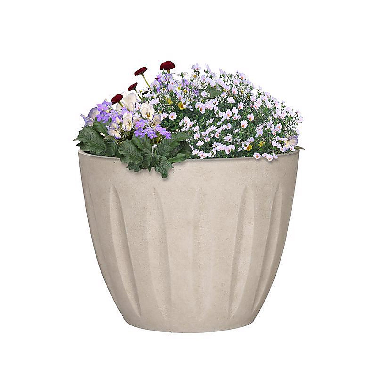 L&G Solutions - PVI8012TSI - L&g 10 In. H X 12 In. W X 12 In. D X 12 In. D Polyresin Spritzer Planter Sand