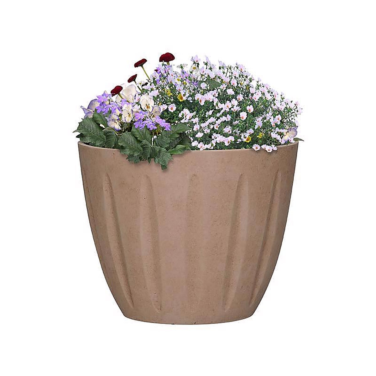 L&G Solutions - PVI8012TTI - L&g 10 In. H X 12 In. W X 12 In. D X 12 In. D Polyresin Spritzer Planter Terracotta