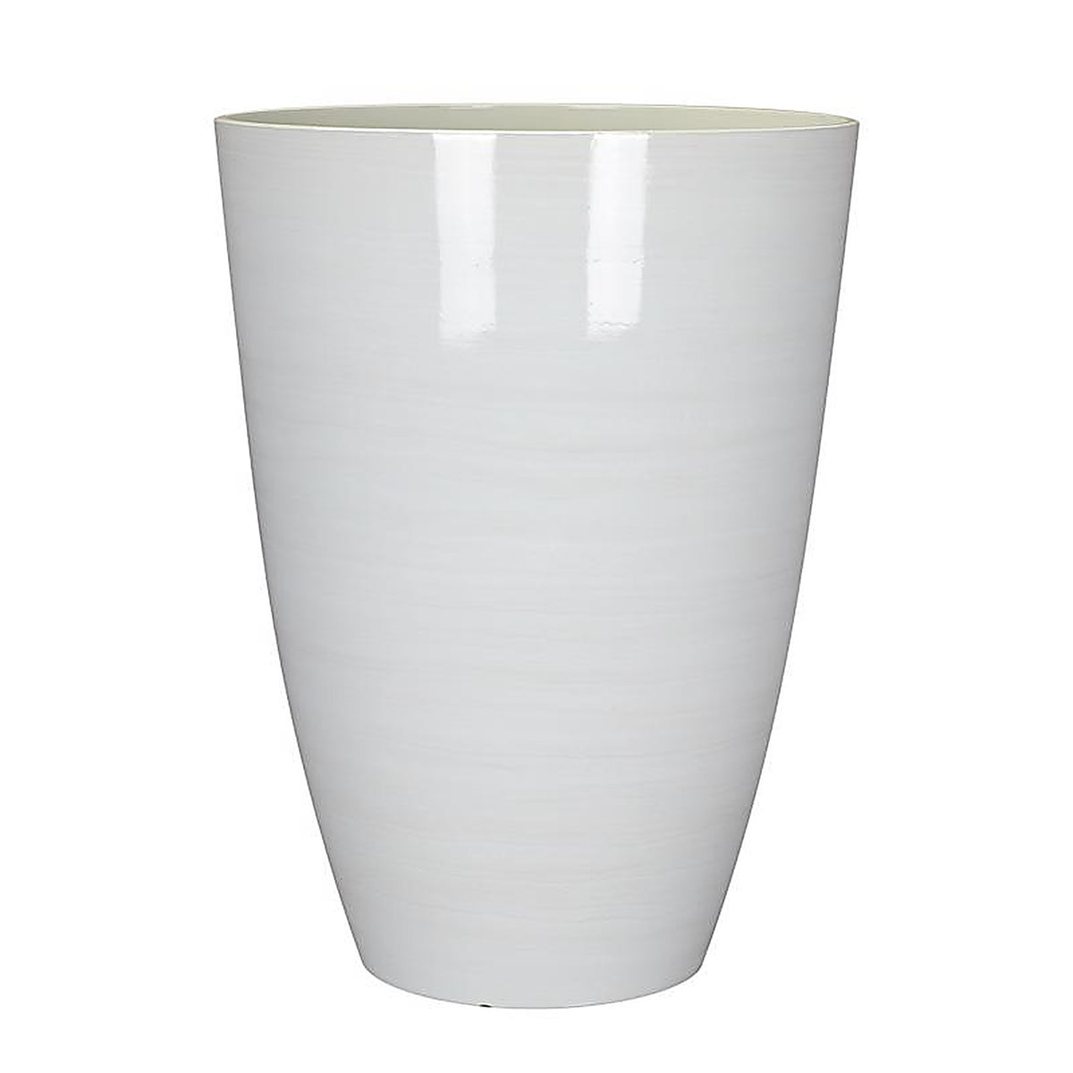 L&G Solutions - PVD9016DWI - L&g 22 In. H X 16 In. D Polyresin Baja Planter White