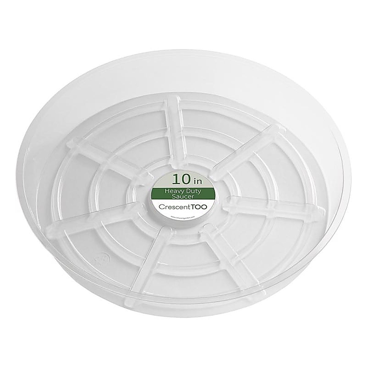 Crescent Garden - BVH100S00C - 1.5 In. H X 10 In. D Plastic Plant Saucer Clear