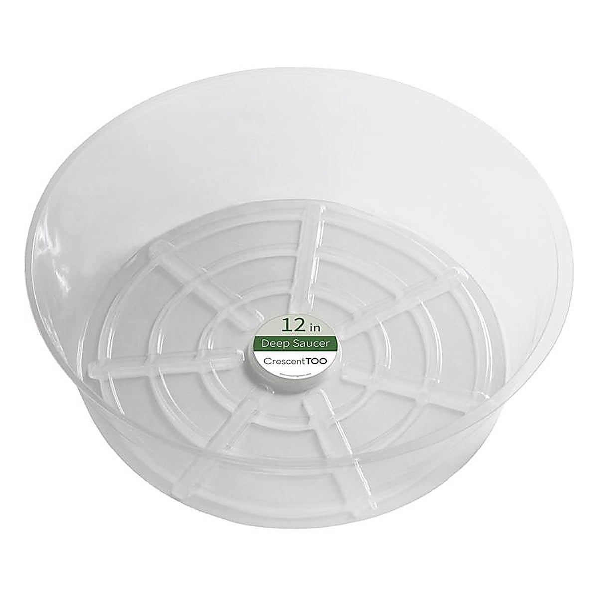 Crescent Garden - BV120D00C - 3.7 In. H X 12 In. D Plastic Plant Saucer Clear