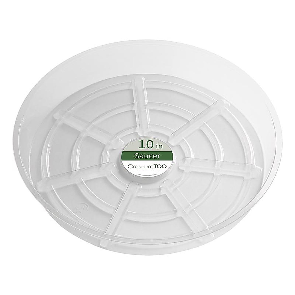 Crescent Garden - BV100S00C - 2 In. H X 10 In. D Plastic Plant Saucer Clear