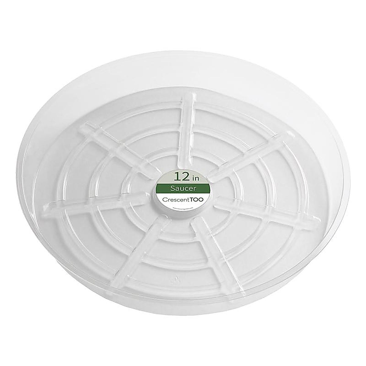 Crescent Garden - BV120S00C - 2 In. H X 12 In. D Plastic Plant Saucer Clear