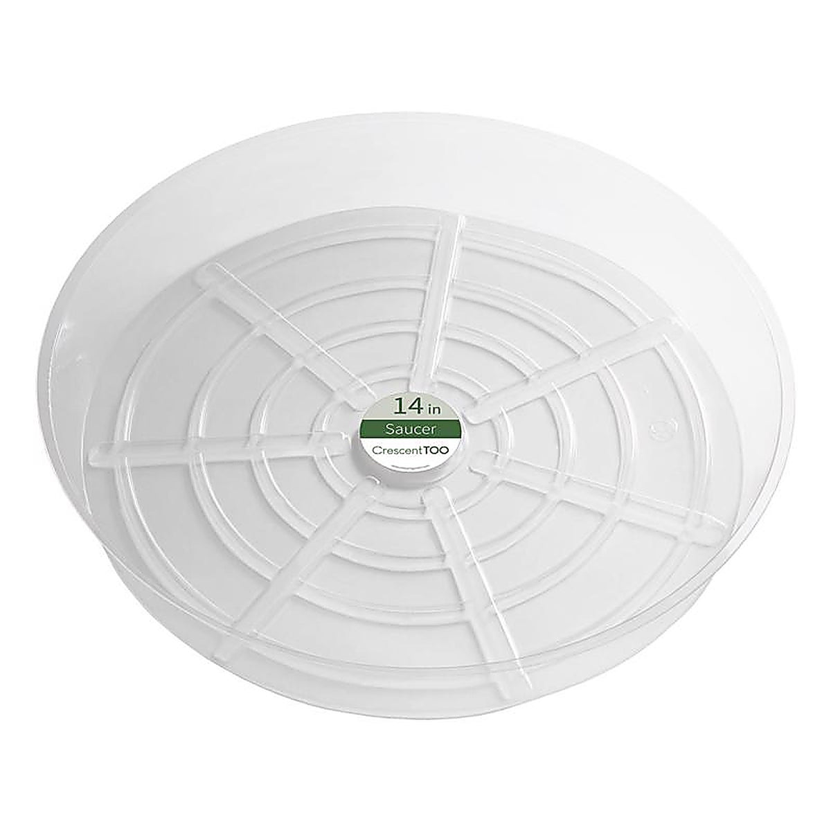 Crescent Garden - BV140S00C - 2 In. H X 14 In. D Plastic Plant Saucer Clear