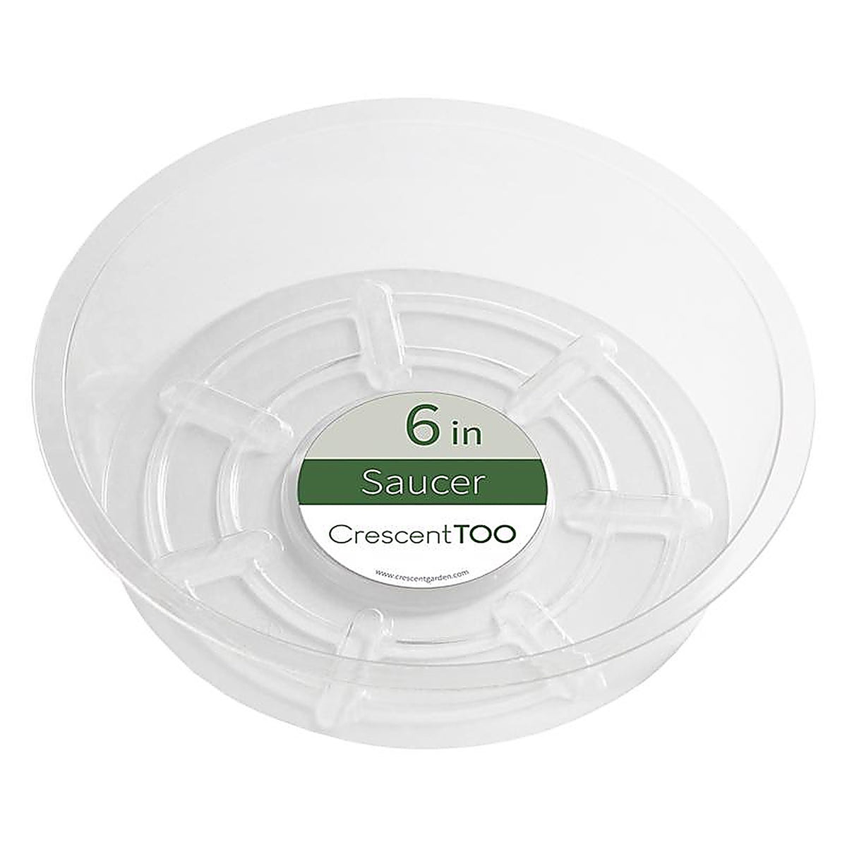 Crescent Garden - BV060S00C - 2 In. H X 6 In. D Plastic Plant Saucer Clear