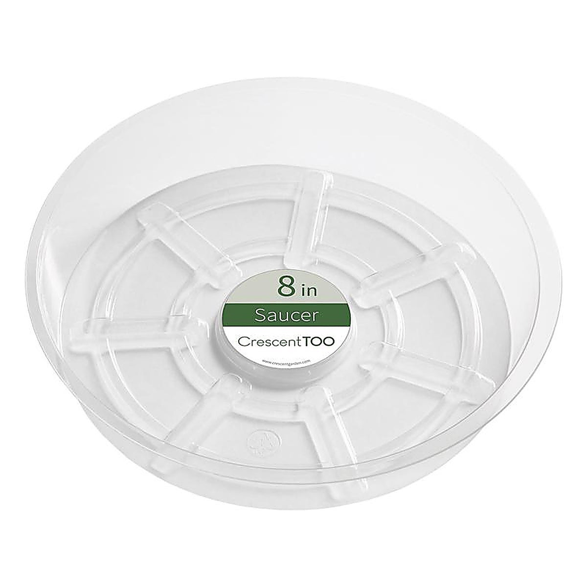 Crescent Garden - BV080S00C - 2 In. H X 8 In. D Plastic Plant Saucer Clear