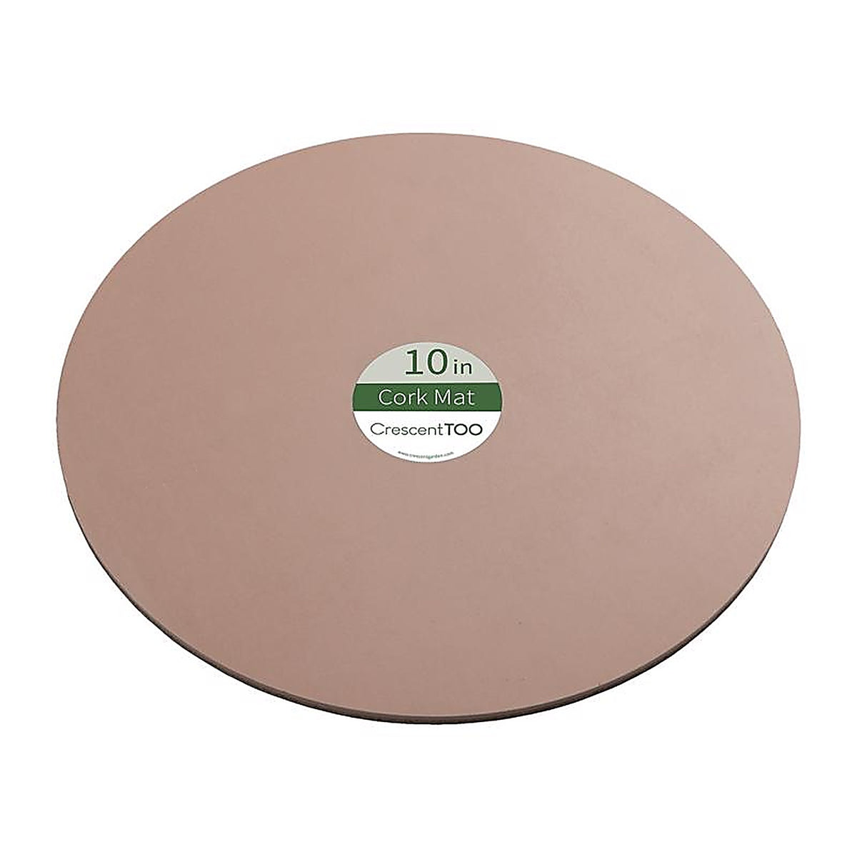 Crescent Garden - BC100S00C - 10 In. D Cork/Plastic Planter Mat Natural