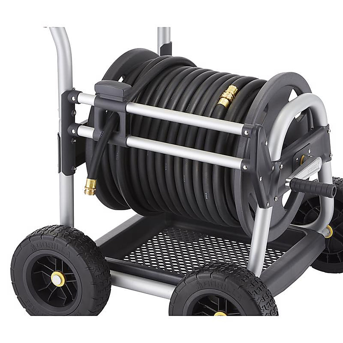 Gorilla - GRC-250G - 250 Ft. Black/Gray Wheeled Hose Reel Cart