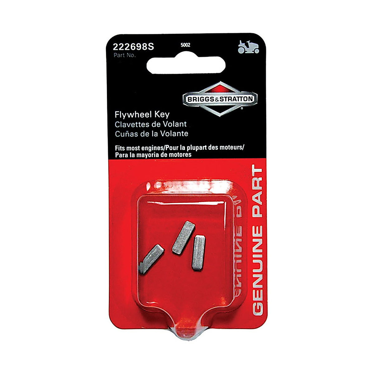 Briggs & Stratton - 5002K - Flywheel Key 3 Piece